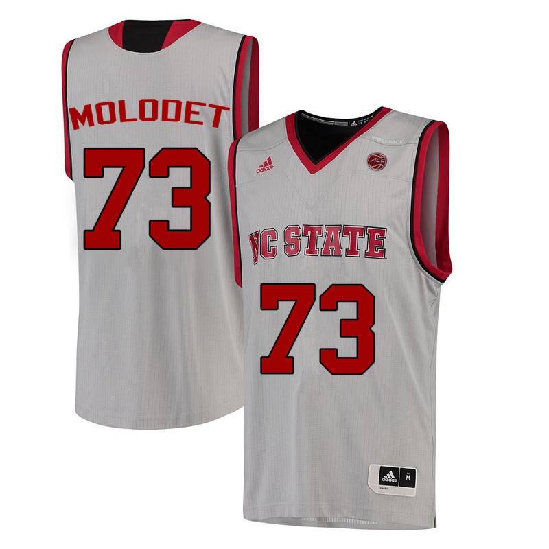 Men NC State Wolfpack #73 Vic Molodet College Basketball Jerseys-White - Click Image to Close